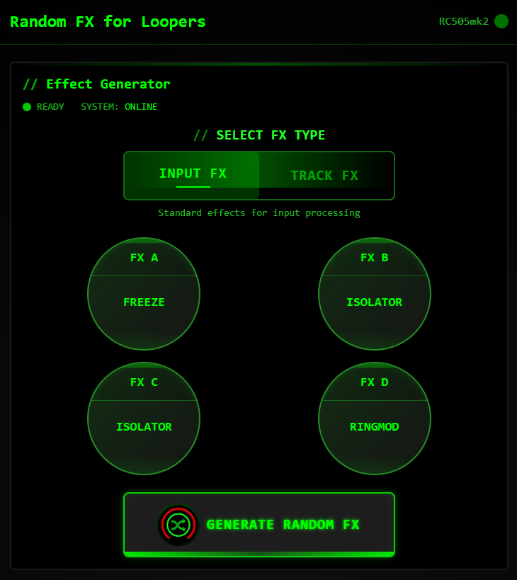Random FX for Loopers
